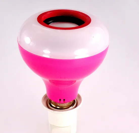 Colorful Lighting Bulb Smart Music Audio Bluetooth 3.0 Speaker with Remote Control for Home