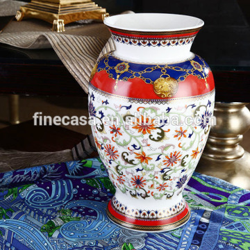 Luxury Fine New Bone China Antique Ceramic Flower Vase of Grand Banquet