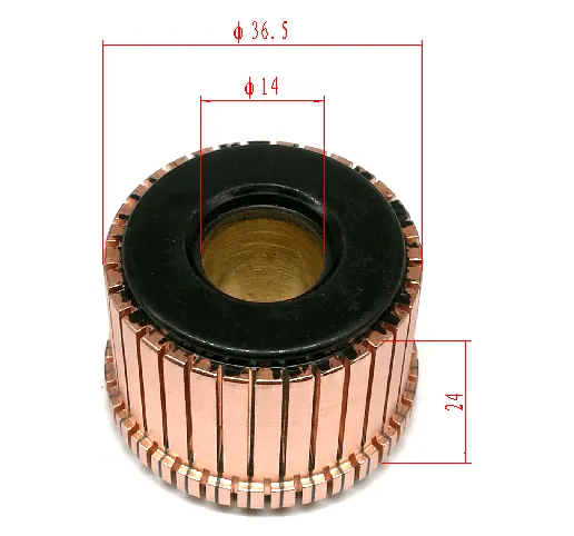 High-Quality OD36.5* ID14*H28.5-32 Bars Commutator for Power Tools Motor Armature with Free Samples