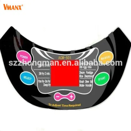 Button Embossing membrane Switches for Foot Washing Machine