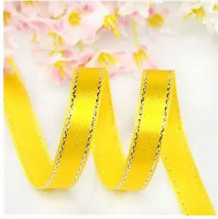 Silver Edge Satin Ribbon