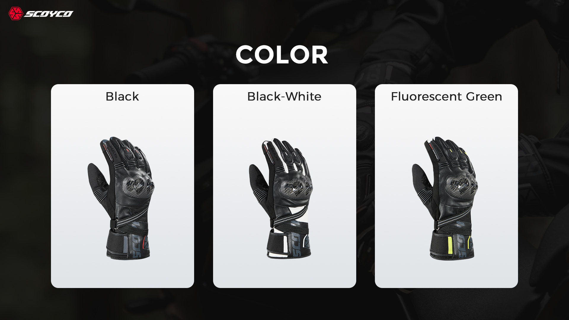 Windproof motorcycle riding gloves