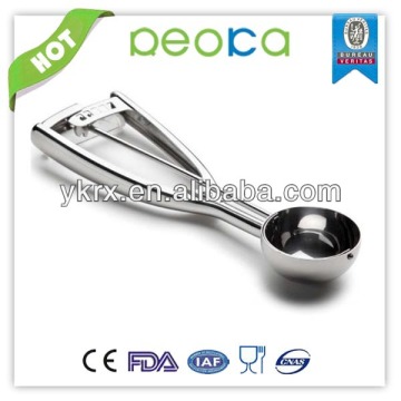 s/s ice cream disher scoop portioner color handle/stainless steel ice spoon