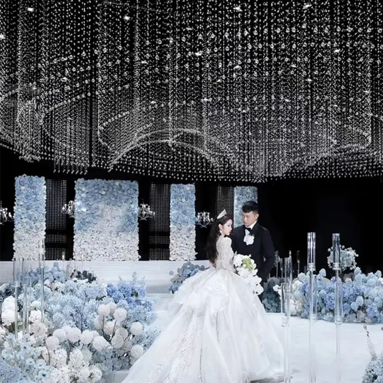 Luxury Crystal LED Chandelier for Hotel Wedding Supplies Decoration