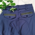 Navy Breathable Silicone Horseback Riding Leggings For Boys