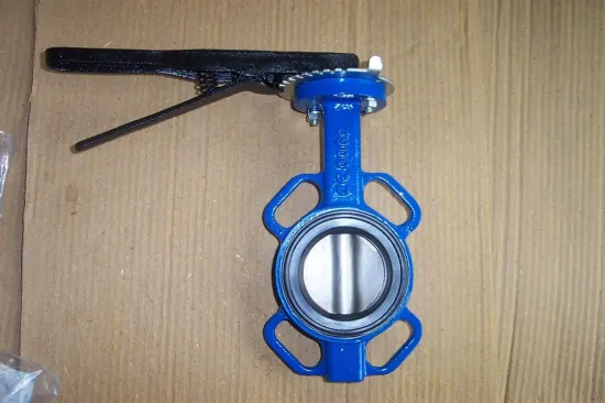 Rubber Seat Wafer Butterfly Valve Stainless Steel Body