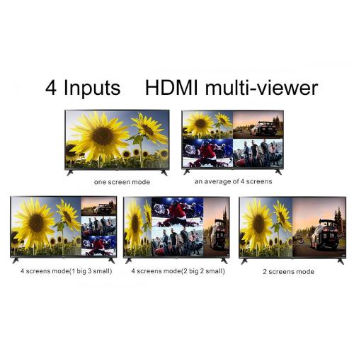 HD QUAD multi-viewer 4 inputs 1 output