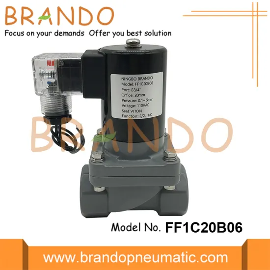 3/4'' Ant-Corrosion CPVC Solenoid Valve 24VDC 110VAC 220VAC