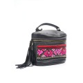 Vintage Yi Nakış Deri Kutu Crossbody Çanta