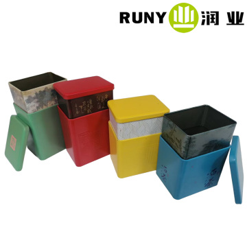 Жестяная банка премиум-класса для хранения чая