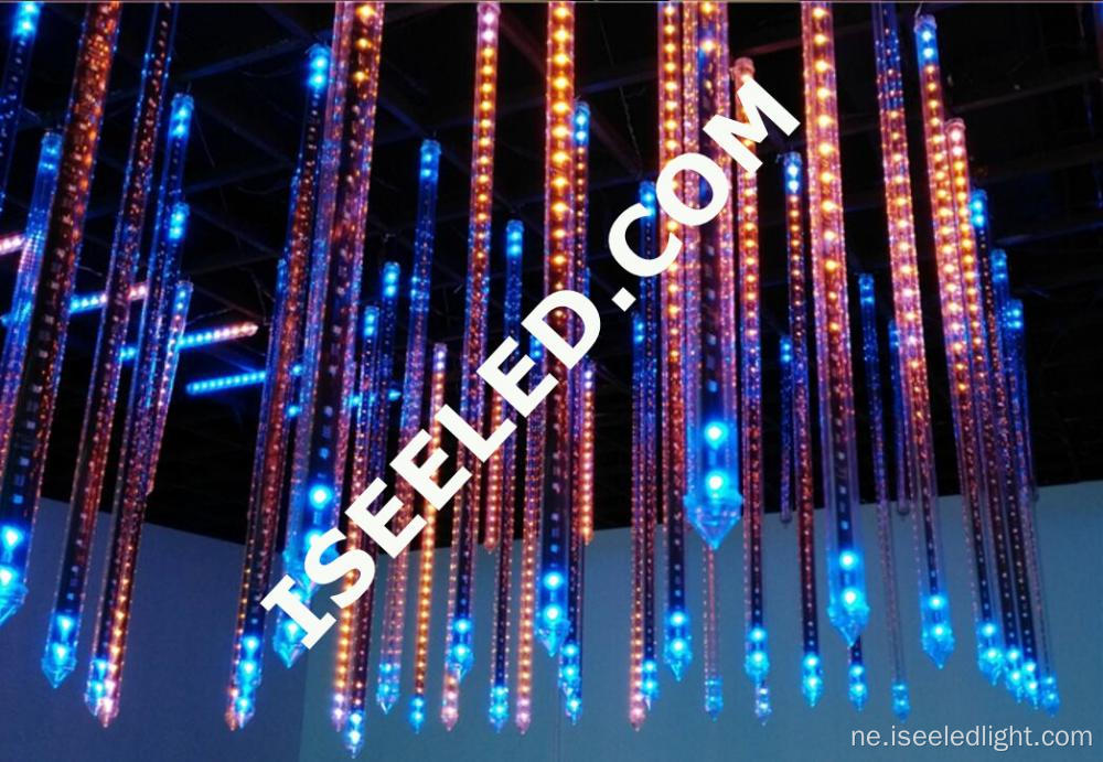 डिस्पो क्लब सजावटी DMX512 RGB LED ट्यूब थ्रीडी