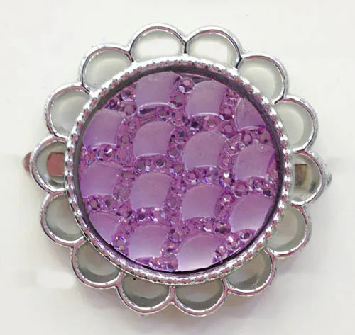 Colourful Metalized Plastic Shoe Flower