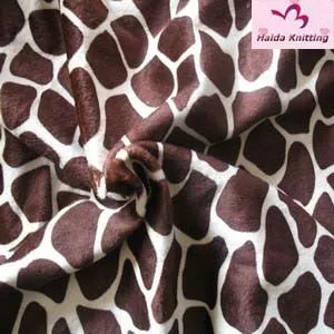 leopard printed fabric/velour