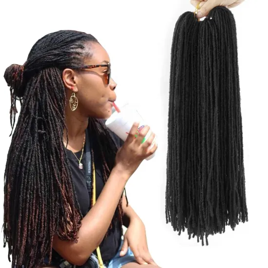 20Inch Sister Locs Synthetic Crochet Braids Dreadlocks Sister Locs Extensions Brown Blonde Red Black Faux Locs For Black Women