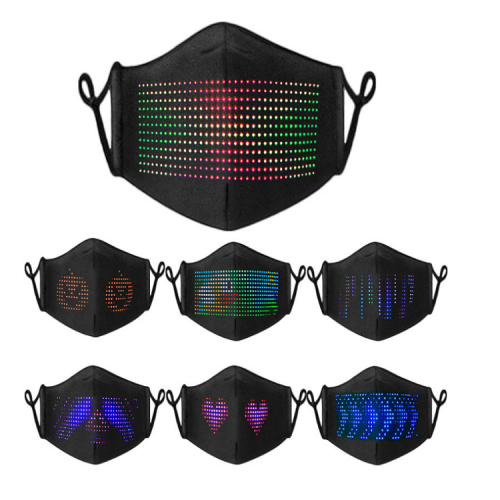 PM2.5 Filter LED Mask Bluetooth Programmable Glowing Mask