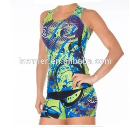 Custom sublimation printing cheerleading practice wear