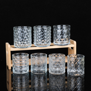 China Factory Direct Sales Clear Relief Glass Candle Jars for Crystal Candle Packaging - Wine Glass" 

However, to make it more concise and SEO-friendly, you might consider:

"China Factory Direct Clear Glass Candle Jars for Crystal Candle Packaging