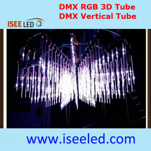 Tubo verticale a LED effetto 3D per night club