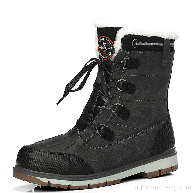 bottes pour hommes en coton imperméables