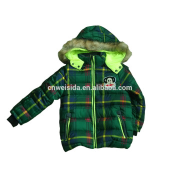 2015 fashion plaid kids jacket