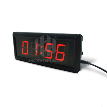 Red LED Wall Clock - Hangzhou Honghao 4-Digit 1.5 Inch Countdown Timer