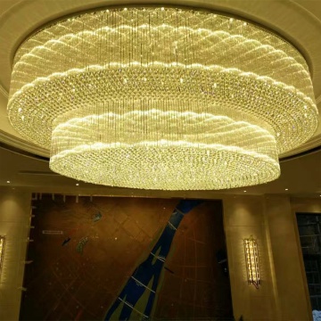 Crystal Chandelier in Large Ceilings
