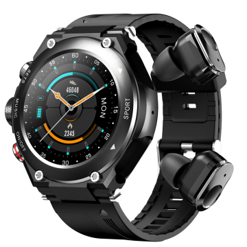 Waterproof Smartwatch with Earbuds & T92 Blood Pressure Monitor - 2 in 1 Device for Men