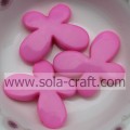 Smooth Face Opaque Butterfly Acrylic Beads For Decoration