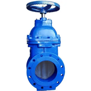 Gate valve, double action flow, hard seal type