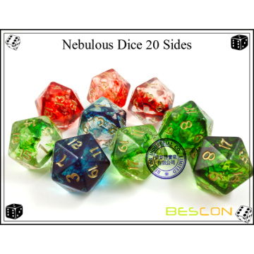 Novedad nebuloso dados para el juego DND