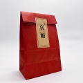 Bolsa de papel de papel kraft de fondo cuadrado personalizable