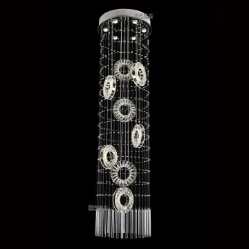 foyer chandelier lamp modern hotel crystal lighting