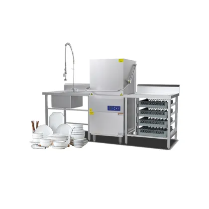 Hood-Type Portable Dishwasher for Household and Hotel Use