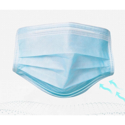 Disposable 3-Ply Non-Woven Face Mask Anti Coronavirus