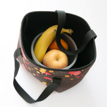 hot sale lady new design SBR Neoprene waterproof oversized cooler Lunch Bag multi-compartment lunch bag