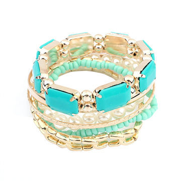 Magnetic bracelet, big resin flower and four color available