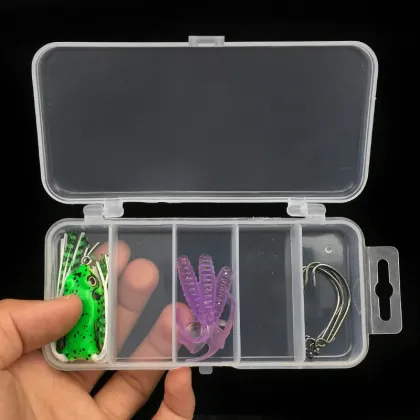 Transparent 13.3x6.2x2.5cm Fishing Gear Box - Jewelry Accessories Box