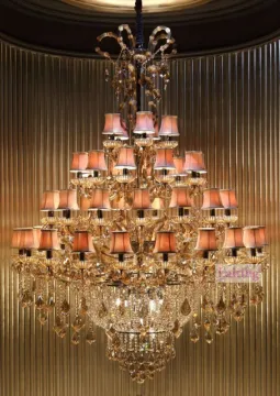 Traditional Glass Candle Chandelier