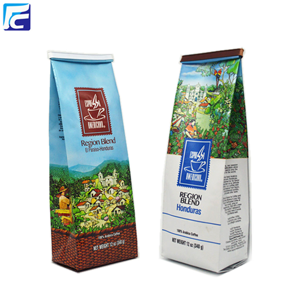 Customized side gusset aluminum foil coffee pouch bags