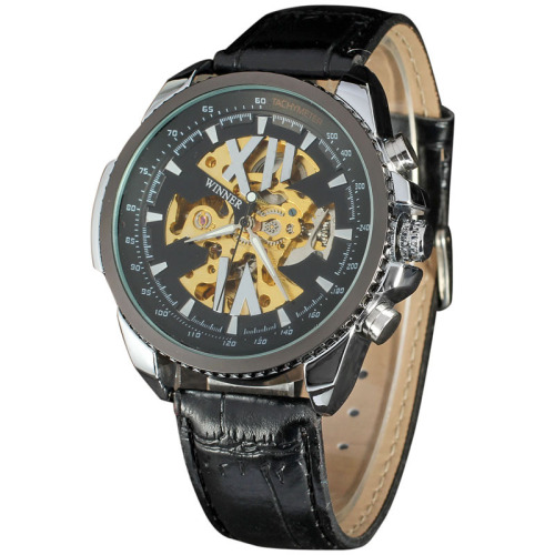 odm chronograph men watch skeleton design