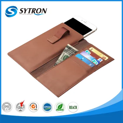 Customized Design Leather Phone Cover with Card Holder case for sony