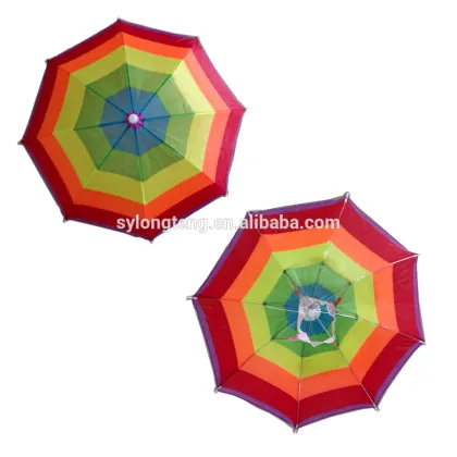 Durable hat umbrella , easily to use and carry, chinese nice umbrella