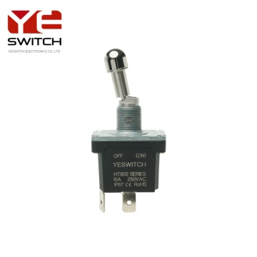 High Current OFF-(ON) Lock IP68 Toggle Switch