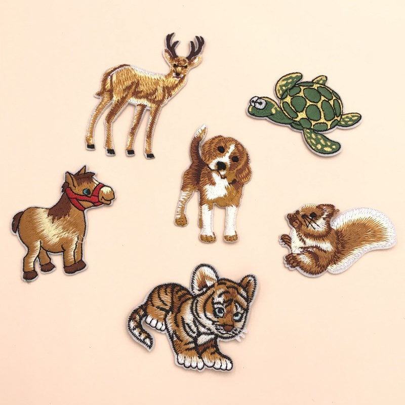 Animal Embroidery Lron On Patches