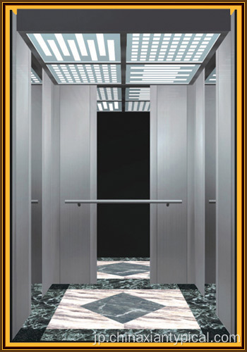 典型的な小型機械室の乗客用エレベーター