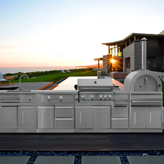 wholesale SS304 Outdoor Grill BBQ Kitchen gas propane built bbq outside bar island barbecue Grill Island