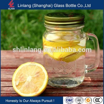 clear round mason jar without handle