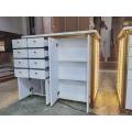 Stainless Steel Display Showcase Wooden Lacquered Storge