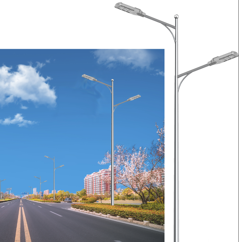 wholesale Galvanized steel street light pole