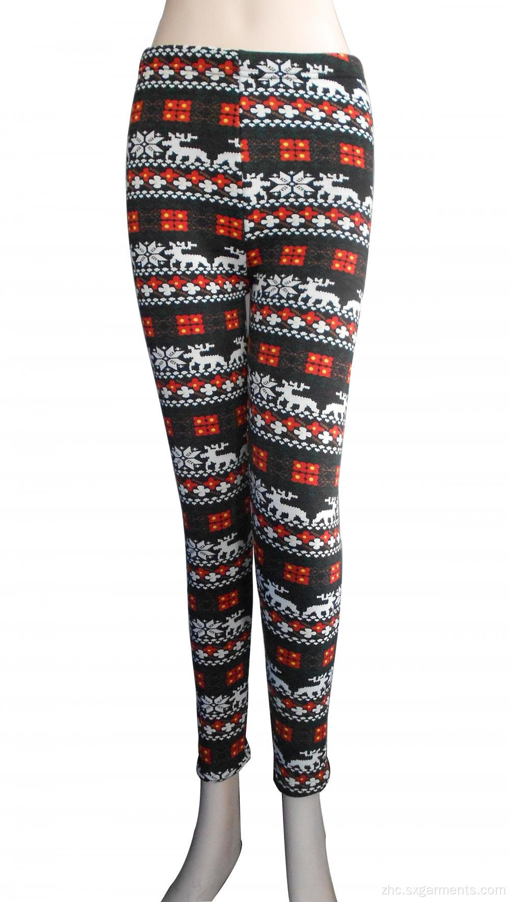 女士在春天打印的绑腿